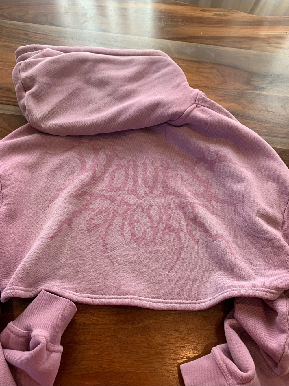 Darc Sport Cropped Hoodie Sweater - Dusty Pink